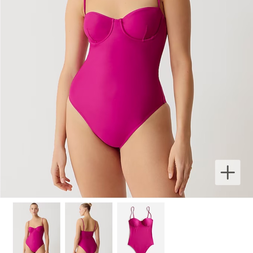 Heritage balconette underwire one-piece swimsuit- size 8. NWT